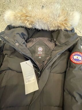 CANADA GOOSE WYDHANM AUTHENTIC DOWN PARKA -30 DEGREES COYOTE FUR PTP 26 RET$1595